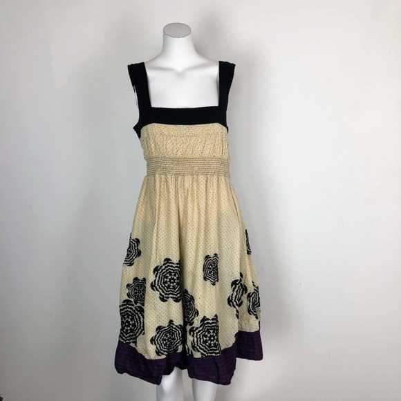 Lithe Pagoda Petals Dress Floral Ivory Print - Picture 4 of 6